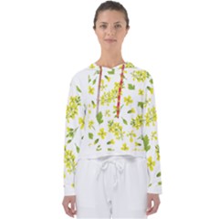 Yellow Flowers Women s Slouchy Sweat by designsbymallika