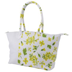 Yellow Flowers Canvas Shoulder Bag by designsbymallika