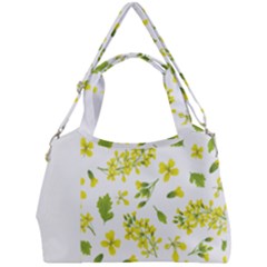 Yellow Flowers Double Compartment Shoulder Bag by designsbymallika