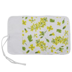 Yellow Flowers Pen Storage Case (s) by designsbymallika