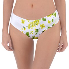 Yellow Flowers Reversible Classic Bikini Bottoms by designsbymallika