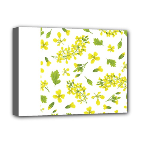 Yellow Flowers Deluxe Canvas 16  X 12  (stretched)  by designsbymallika