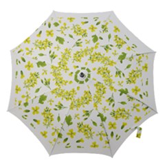 Yellow Flowers Hook Handle Umbrellas (large) by designsbymallika