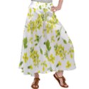 Yellow Flowers Satin Palazzo Pants View1