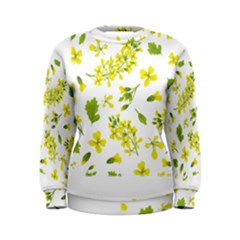 Yellow Flowers Women s Sweatshirt by designsbymallika