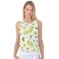 Yellow Flowers Women s Basketball Tank Top by designsbymallika