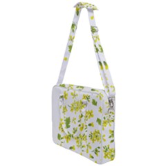 Yellow Flowers Cross Body Office Bag by designsbymallika