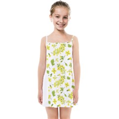 Yellow Flowers Kids  Summer Sun Dress by designsbymallika