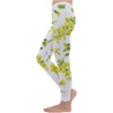 Yellow Flowers Kids  Lightweight Velour Leggings View2