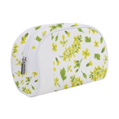 Yellow Flowers Makeup Case (small) by designsbymallika