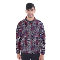 Zebra Chain Pattern Men s Windbreaker by designsbymallika