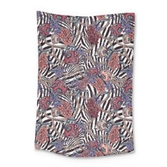 Zebra Chain Pattern Small Tapestry by designsbymallika