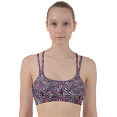 Zebra Chain Pattern Line Them Up Sports Bra by designsbymallika