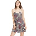 Zebra Chain Pattern Summer Frill Dress View1