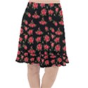 Red Roses Fishtail Chiffon Skirt View1