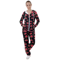 Red Roses Women s Tracksuit by designsbymallika