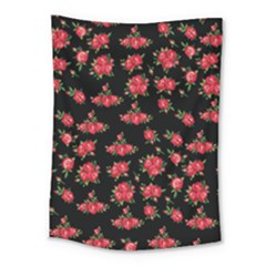 Red Roses Medium Tapestry by designsbymallika