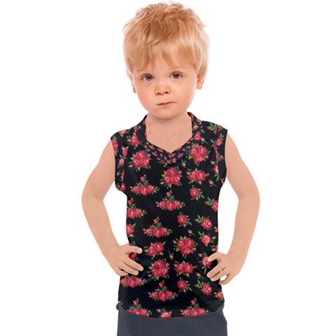 Red Roses Kids  Sport Tank Top by designsbymallika