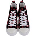 Red Roses Women s Mid-Top Canvas Sneakers View1