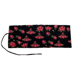 Red Roses Roll Up Canvas Pencil Holder (s) by designsbymallika