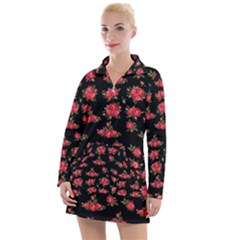 Red Roses Women s Long Sleeve Casual Dress by designsbymallika