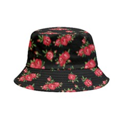 Red Roses Bucket Hat by designsbymallika