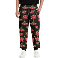 Red Roses Men s Elastic Waist Pants by designsbymallika