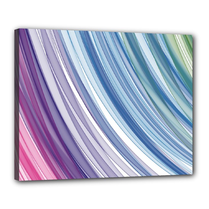 Rainbow stripes Canvas 20  x 16  (Stretched)