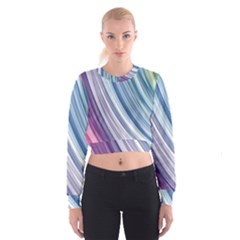 Rainbow Stripes Cropped Sweatshirt by Dazzleway