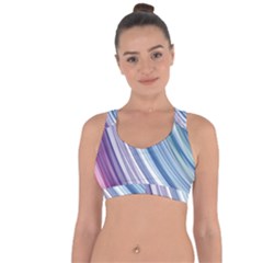 Rainbow Stripes Cross String Back Sports Bra by Dazzleway