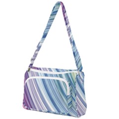 Rainbow Stripes Front Pocket Crossbody Bag by Dazzleway