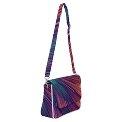 Metallic Rainbow Shoulder Bag With Back Zipper by Dazzleway