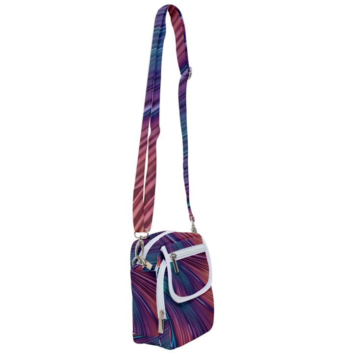 Metallic rainbow Shoulder Strap Belt Bag