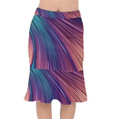 Metallic Rainbow Short Mermaid Skirt by Dazzleway