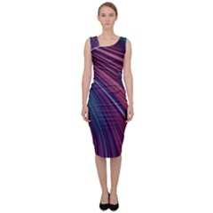 Metallic Rainbow Sleeveless Pencil Dress by Dazzleway