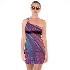 Metallic Rainbow One Soulder Bodycon Dress by Dazzleway