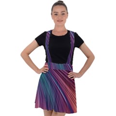 Metallic Rainbow Velvet Suspender Skater Skirt by Dazzleway