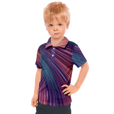 Metallic Rainbow Kids  Polo Tee by Dazzleway