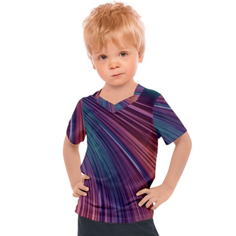 Metallic Rainbow Kids  Sports Tee by Dazzleway