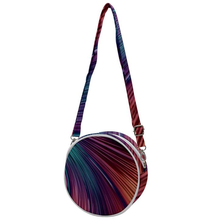 Metallic rainbow Crossbody Circle Bag