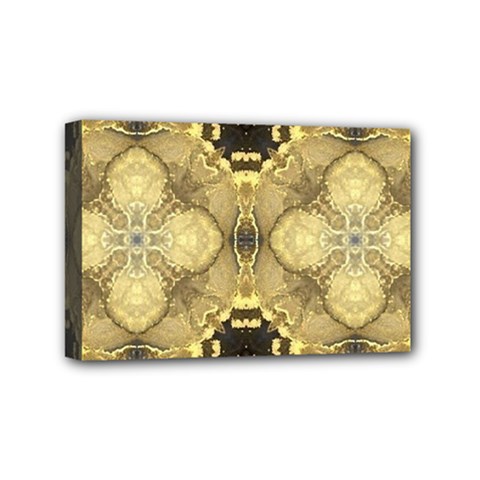 Black And Gold Mini Canvas 6  X 4  (stretched) by Dazzleway