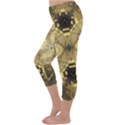 Black and gold Capri Winter Leggings  View2