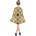 Black and gold Kids  Quarter Sleeve Shirt Dress View2