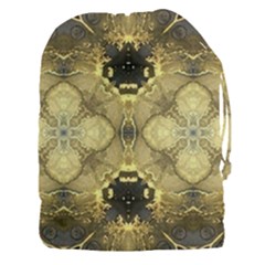 Black And Gold Drawstring Pouch (3xl) by Dazzleway