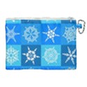 Snowflakes Canvas Cosmetic Bag (XL) View2