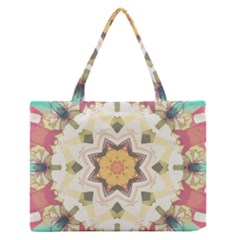 Cute Kaleidoscope Zipper Medium Tote Bag by Dazzleway