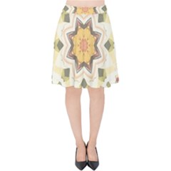 Cute Kaleidoscope Velvet High Waist Skirt by Dazzleway