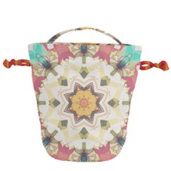 Cute Kaleidoscope Drawstring Bucket Bag by Dazzleway