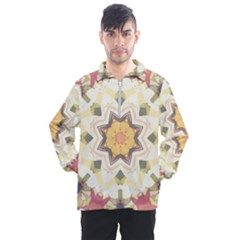 Cute Kaleidoscope Men s Half Zip Pullover by Dazzleway