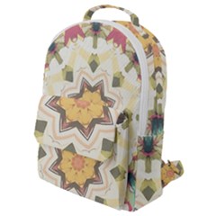 Cute Kaleidoscope Flap Pocket Backpack (small) by Dazzleway